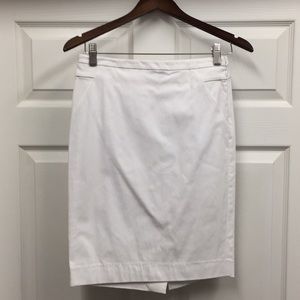 NWOT The Limited White Pencil Skirt  sz 0
